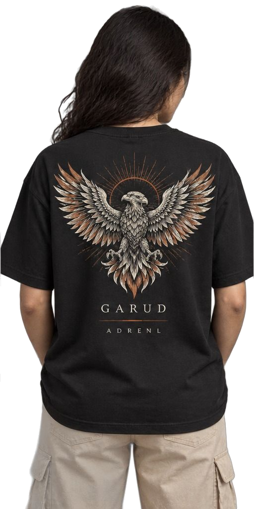 GARUD tee, back view