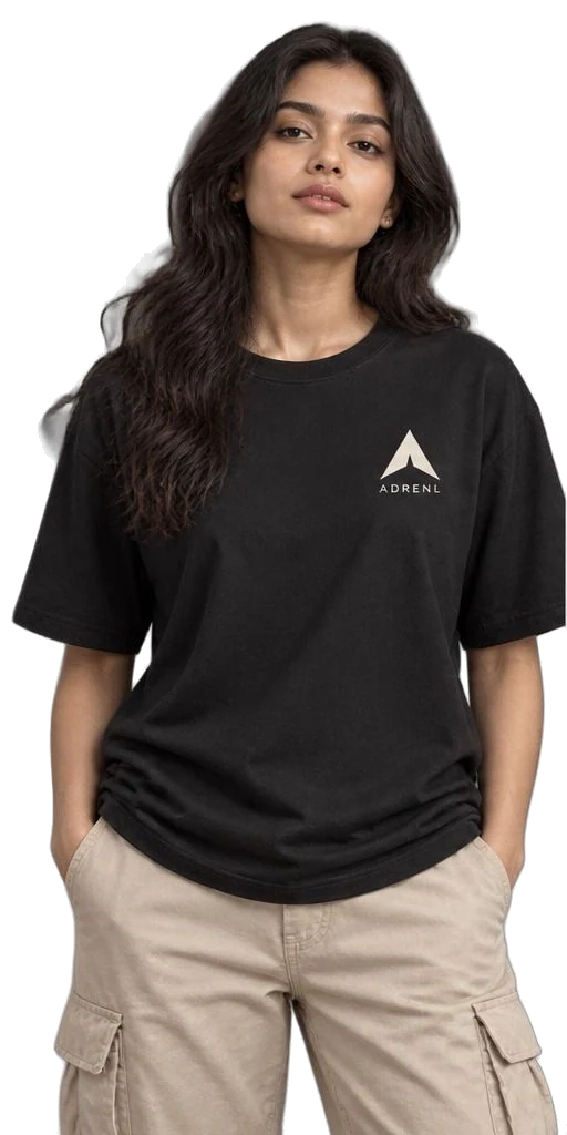 GARUD tee, front, on a model